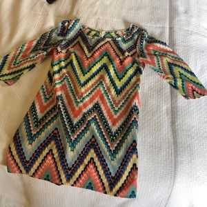 Spring chevron colorful dress